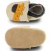 Soft Leather Baby Shoes | Non-Slip Rubber Soles | Beige Deer Design | 12-18 Months - Buy Online on GoSupps.com