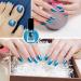 Blue Nail Polish Navy Blue Chrome Metallic Nail Varnish Mirror Quick Dry Breathable Holographic Long Lasting Blue Nail Polish No UV Needed Nail Art Polish Nail Art Manicure for Women Home DIY - Buy Online on GoSupps.com