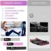 Imoebel Fitness Band Set | Long Resistance Tapes for Strength Training CrossFit Yoga - 3 Colors (Gray/Pink/Black) | Non-Wound Pull-Up Bands for Home Workout - Buy Online on GoSupps.com
