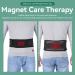 Back Bandage Support Belt - Heated Tourmaline Magnetic Therapy for Pain Relief | Lumbar Waist Protection Belt (Black) - Buy Online on GoSupps.com