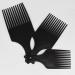 3 Pieces Afro Hair Pick Comb Smooth & Sturdy Wide Tooth Hair Pick Comb Plastic Hairdressing Styling Tool for Natural Curly Hair Style Black - Buy Online on GoSupps.com