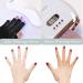 Tongyend UV Gloves for Gel Nails - Professional Fingerless Gloves for UV Nail Lamp Manicure Dryer, Black - Buy Online on GoSupps.com