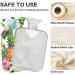 Naanle Palm Leaf Flowers Pineapple Water Bottle - 1L Transparent Hot Water Bottle for Pain Relief & Heat Therapy - Buy Online on GoSupps.com