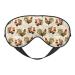 Colorful Roosters Sleep Mask Adjustable Double -Sided Eye Mask Soft Sleeping Eye Covers for Sleeping Perfect Shading Reduce Eye Edema