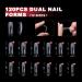 Dual Nail Forms Set - 120 C-Curve Shaped Polygel Extensions & Nail Art Tools for Salon & DIY | Complete Gel Nail Shape Kit - Buy Online on GoSupps.com