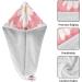 Pink Daisy Hair Towel 2 Pack | Super Absorbent Quick Dry Hair Turbans for Women & Girls - Ideal for International Shipping - Buy Online on GoSupps.com