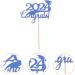 Alipis 15pcs 2024 Graduation Cupcake Toppers Glitter Graduation Cap Cake Toppers Congrats Grad Centerpiece Sticks 2024 Graduation Theme Party Cake Decorations Blue - Buy Online on GoSupps.com