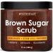MYST RE BEAUT Brown Sugar Body Scrub for Women & Men- Natural Skin Care - Moisturizing and Exfoliating Body & Foot Scrub - Fights Acne Fine Lines & Wrinkles Great Gift Item - 12 Oz