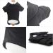 lovelonglong Basic Dog Polo Shirts Premium Cotton Polo T-Shirts for Large Medium Small Dogs with a Two-button Collar Blank Color Black S S (-9lbs) Black - Buy Online on GoSupps.com