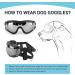 Petleso Dog Sunglasses for Large Dogs - Anti-UV Protective Glasses for Medium & Large Breeds - Easy to Wear Motorcycle Dog Goggles - Buy Online on GoSupps.com