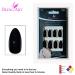 Buy False Nails Bling Art | Black Polished Stiletto Almond | 24 Long Artificial Nails with Glue - International Shipping Available - Buy Online on GoSupps.com