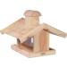 Dobar 21277E Large Bird Feeder Solid Wood Bird House with Shingle Roof Premium Bird Feeding Station for Container Montage 38x38x30 cm - Buy Online on GoSupps.com
