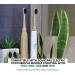 Charcoal Infused Bamboo Electric Toothbrush Replacement Heads - Eco-Friendly & Sustainable (4 Pack) - Pure Earth Essentials - Buy Online on GoSupps.com