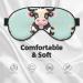 Shop Cute Black Cow Print Unisex Eye Mask | Soft Comfortable Light-Blocking Sleep Mask for Better Sleep - Buy Online on GoSupps.com