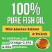 Fish Oil for Dogs & Cats - Natural Omega-3 Liquid Supplement for Skin & Coat Joint & Heart Health - 14oz Krill Oil Booster - Buy Online on GoSupps.com