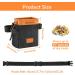 Buy Pecute Dog Training Treats & Portable Feed Bag Lightweight & Functional Pocket for Walking & Training - Stylish Black & Orange - Buy Online on GoSupps.com