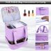 FCQQYWZ Nail Polish Case & Dryer Bag - Purple | Holds 30 Bottles (15ml) | 2 Layer Storage with Handles | Travel-friendly Nail Lamp Organizer - Buy Online on GoSupps.com