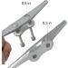 VEITHI 6 Inch Dock Cleat - Hot Dipped Galvanized Cast Iron Boat Cleats - Ideal for Boats, Kayaks, Docks - 12-Pack - Buy Online on GoSupps.com