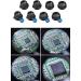 Lighted Headset Magnifying Glasses 10X 15X 20X 25X with 2Led Lights Head-Free Magnifier Loupe for Electronics Eyelash Crafts Circuit Watch Repair - Buy Online on GoSupps.com