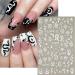 White Nail Art Stickers Set - Butterfly Snake Summer Designs | Self-Adhesive 3D Decals for Women Girls | DIY Manicure Supplies - Buy Online on GoSupps.com