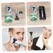 Professional Stainless Steel Men's Safety Razor Set - Short Handled Butterfly Open Beard & Eyebrow Trimmer for Precision Grooming - Buy Online on GoSupps.com