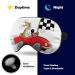 Light-Blocking Funny Dog Sports Car Sleep Mask | Soft Cartoon Eye Cover for Women & Men | Adjustable Comfortable Blindfold - Buy Online on GoSupps.com