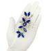 PRETTYLIFE Crystal Bride Wedding Hair Comb - Silver Vine Bridal Hair Accessories for Women and Girls (Royal Blue) - Buy Online on GoSupps.com