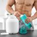 KICHLY Set of 2 Classic Protein Shaker Bottle (700 ml) with Protein Shaker Ball - Non-Leak Cap with Container for Protein Shakes Perfect Fitness & Workout Partner (Teal & Clear) - Buy Online on GoSupps.com