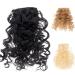 Bangs Hair Clip Synthetic Curly Bangs Clips On Hairpieces Soft Heat Resistant Fiber Hair Extensions for Woman Bangs Clip in Hair (Color : 2 Size : 6inches) 6inches 2