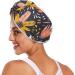 Flower Graffiti Hair Towel 2 Pack | Super Absorbent Quick Dry Hair Turbans for Women & Girls - Buy Online on GoSupps.com