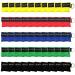 Yzpacc Set of 50 CPR Mask  Disposable CPR Shield Mask Emergency Mask Key Chain Ring  with One-Way Valve Breathing Barrier for First Aid or AED Training (Colorful-50PCS)