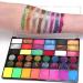  KARLOR KARLOR 42 Colors Face Palette with Brush 18 Matte Face Colors + 16 Glitter Colors + 8 Neon UV Colors for Face Paint Face Pa - Buy Online on GoSupps.com