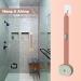 Pink Long Handle Back Scrubber for Shower with Soap Dispenser - Exfoliating Bath Brush 14in - Buy Online on GoSupps.com