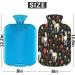 Cozy 2L Heat Bottle with Fluffy Flower Cover | Perfect Hot Water Bottle for Horses & Unicorns | Pain Relief for Back Neck & Shoulders - Buy Online on GoSupps.com