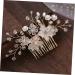 Housoutil Bridal Hair Comb Wedding Hair Comb Twist Beads Crystal Bride - Buy Online on GoSupps.com