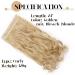S-noilite Clip in Hair Extensions 24 Inch - Golden Mix Bleach Blonde Curly Wavy Hairpiece - Buy Online on GoSupps.com