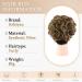 Sofeiyan Short Messy Bun Hair Piece - Wavy Curly Extensions for Women Blonde & Medium Brown - Buy Online on GoSupps.com