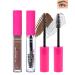 Waterproof Eyebrow Gel Set Thickening Tinted Brow Mascara Gel & Clear Setting Brow Glue Eyebrow Filler Fast Sculpt Brow Freeze Gel Long-Lasting Transfer-Proof Eyebrow Makeup for Women-01# Taupe