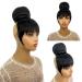 VAVANGA Hair Bun and Bang Set - Synthetic Quick Bun N Bang Clip for Black Women (#1B J072) - BUN-4 BANGs-10 - China Bang Hair Piece - Buy Online on GoSupps.com