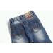 KIDSCOOL SPACE Baby Girl Boy Slim Jeans | Elastic Waist Ripped Denim Pants | 2-3 Years | Blue - Buy Online on GoSupps.com