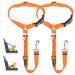 Slowton dog belt for the car 2-in-1 headrest retention bucket. Hog car car with universal buckle and adjustable reflective rubber band for hanging up seat belts on headrests B.ORange 2PCs (headrest + clip)