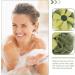 3pcs Flower Bath Ball Mesh Pouf - Exfoliating Baby Sponge & Kids Loofah | Reusable Shower Puff - Buy Online on GoSupps.com