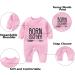 Culbutomind Baby Twins Bodysuit Set - Born Together Friends Forever Romper with Hat, Pink, BFT, 3-6 Months - Buy Online on GoSupps.com