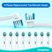 Yanaboo Toothbrush Heads Compatible with Braun Oral B Electric Toothbrushes Precision Clean Replacement Brush Head Fit Professional Care and More Vitality Pro Smart Genius Series (Pack of 8) 8a White - Buy Online on GoSupps.com