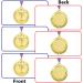 Caydo 12 Pieces Winner Awards Medals with Trophy Graphics - Perfect for Competitions, Sports & Parties - 2 Inch - Buy Online on GoSupps.com