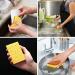 Baglaum Natural Plant Based Scrub Sponge 16 Pack Palm Fiber Scrubber Sponge with Non Scratch Biodegradable Compostable Sponges - Buy Online on GoSupps.com