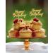Happy Birthday Cake Topper Set - Gold Happy Birthday Cake Topper And Gold Happy Birthday Cupcake Topper Gold Glitter Photo Booth Props Birthday Party Decorations Cake Smash Decoration (gold01) - Buy Online on GoSupps.com