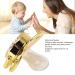Soft Silicone Baby Pacifier with Chain Clip - Bling Design for Newborns | Gold M - Buy Online on GoSupps.com