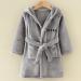 JZLPIN Unisex Baby Hooded Bathrobe | Childrens Flannel Pajamas Dressing Gown for Boys & Girls (5-6 Years) - Gray | International Shipping Available - Buy Online on GoSupps.com