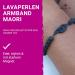 Magnetix Wellness Magnetic Bracelet Maori Hei-Matau | Elastic Lava Bead Bracelet with Magnet | Matte Black Magnetic Jewelry | XL Fragrance Saver - Buy Online on GoSupps.com